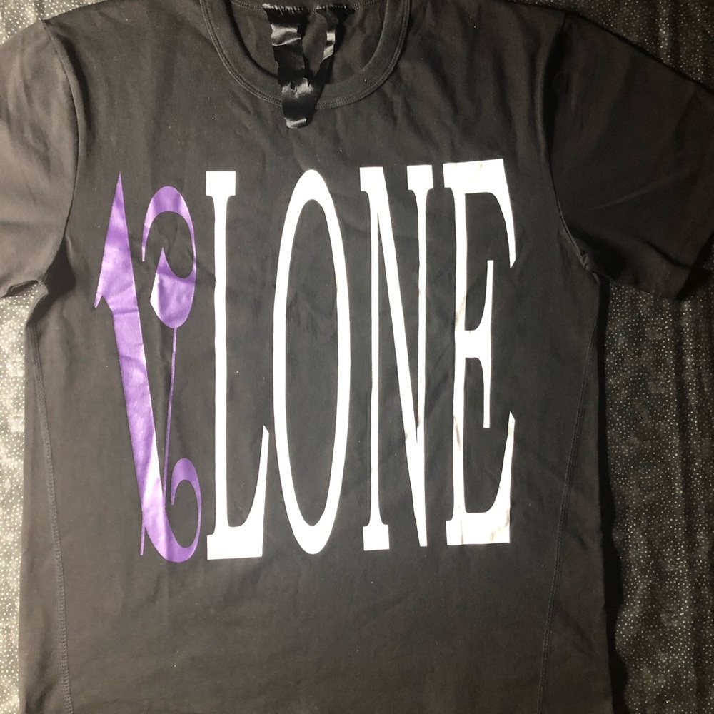 Vlone X Palm Angels Black T-Shirt *Deadstock*